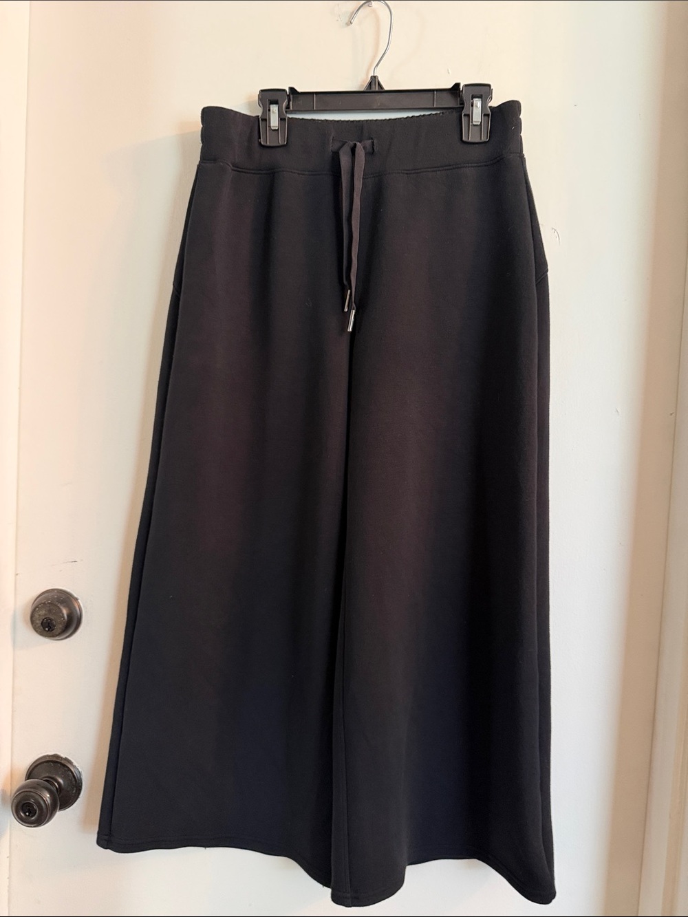 SPANX Air Essentials Wide Leg Black Pants medium petite